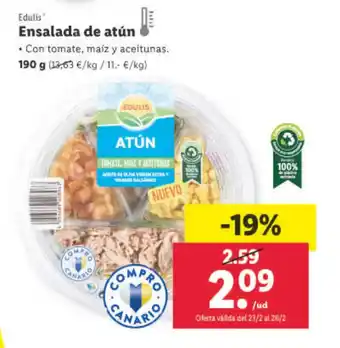 Lidl Ensalada De Atun oferta