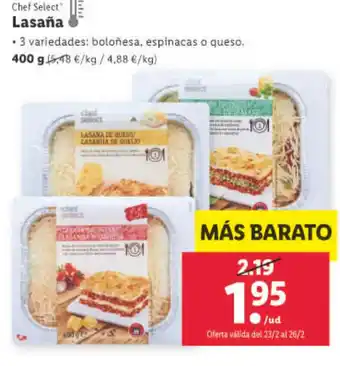 Lidl Lasana oferta