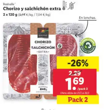 Lidl Chorizo Y Salchichon Extra oferta