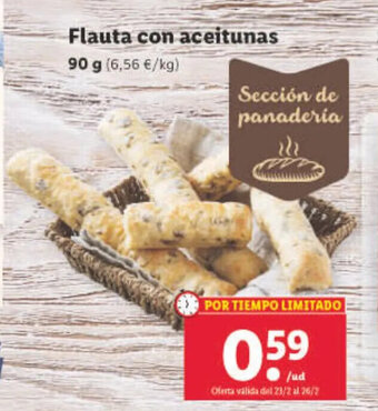 Lidl Flauta Con Aceitunas oferta