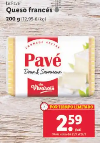 Lidl Queso Frances oferta