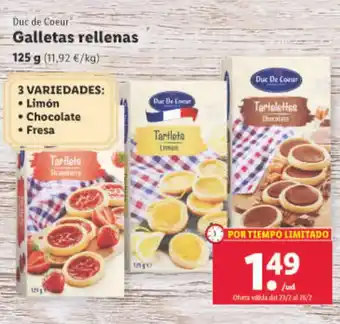 Lidl Galletas Rellenas oferta