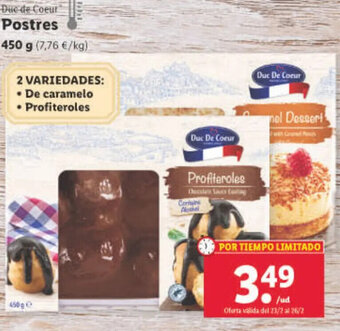 Lidl Postres oferta