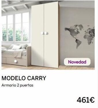 Muebles La Fábrica Modelo carry armario 2 puertas novedad 461€ oferta