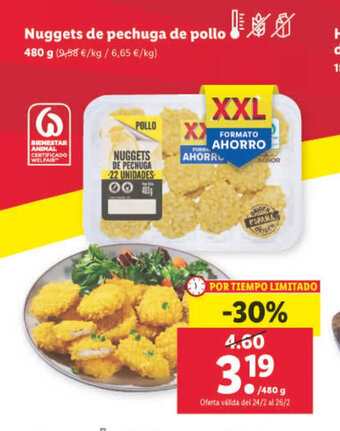 Lidl Nuggets De Pechuga De Pollo oferta