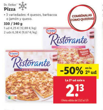 Lidl Pizza oferta