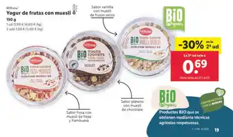 Lidl Yogur De Frutas Con Muesli 150 g oferta