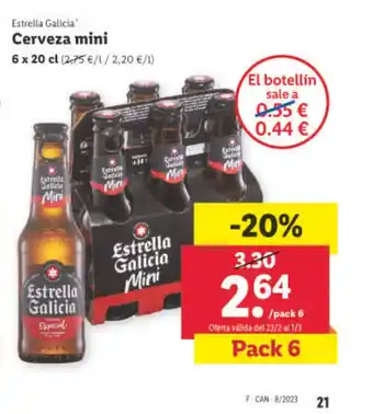 Lidl Cerveza Mini oferta