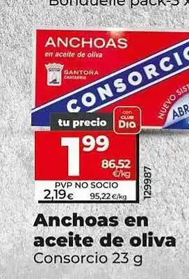 Dia Anchoas en aceite de oliva oferta