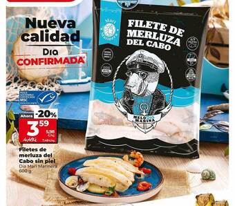 Dia Filetes de merluza del cabo sin piel oferta