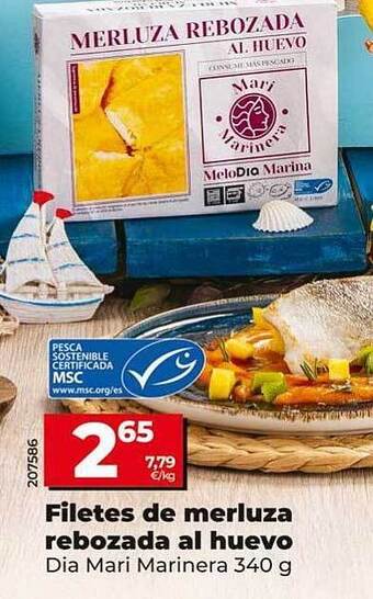 Dia Filetes de merluza rebozada al huevo oferta