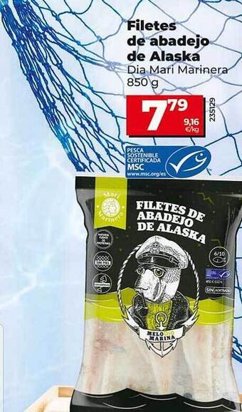 Dia Filetes de abadejo de alaska oferta