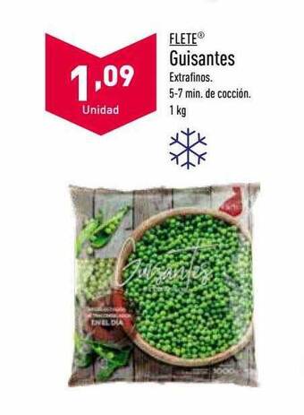 ALDI Flete guisantes oferta
