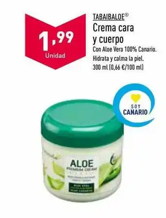 ALDI Crema cara y cuerpo oferta