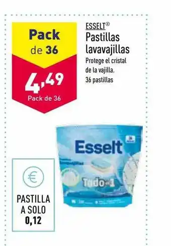 ALDI Esselt pastillas lavavajillas oferta