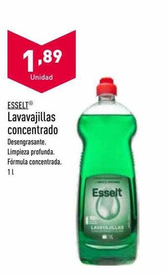 ALDI Esselt lavavajillas concentrado oferta