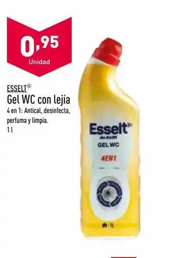 ALDI Esselt gel wc con lejía oferta