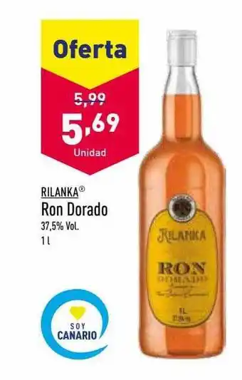ALDI Rilanka ron dorado oferta