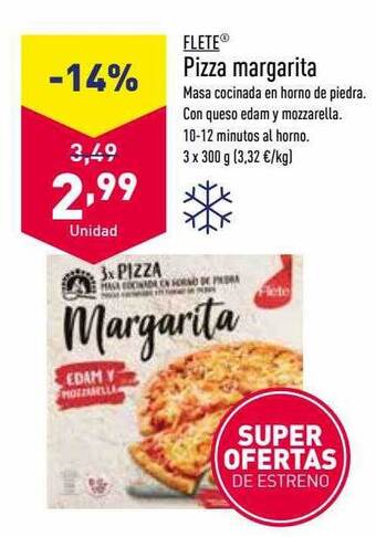 ALDI Flete pizza margarita oferta