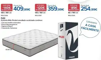 Costco Flex colchón elite pokcet enrollado acochado continuo oferta