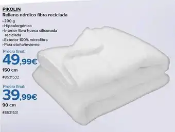 Costco Pikolin relleno nórdico fibra reciclada oferta