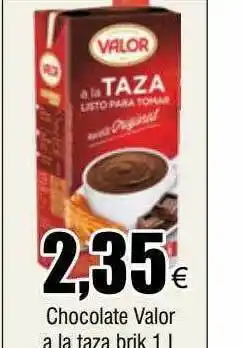 FROIZ Chocolate valor a la taza brik oferta