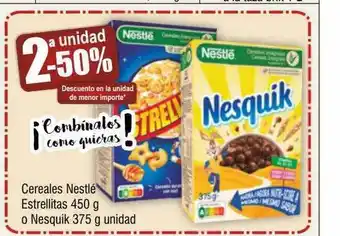 FROIZ 2a unidad -50% cereales nestlé estrellitas o nesquik unidad oferta