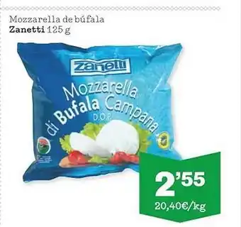 Sorli Mozzarella de búfala zanetti oferta