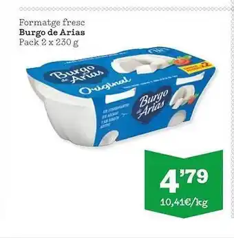 Sorli Formatge fresc burgo de arias pack 2 oferta