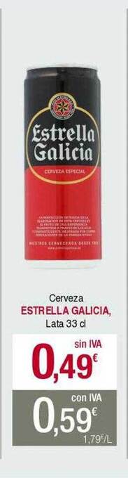Masymas Cerveza estrella galicia oferta