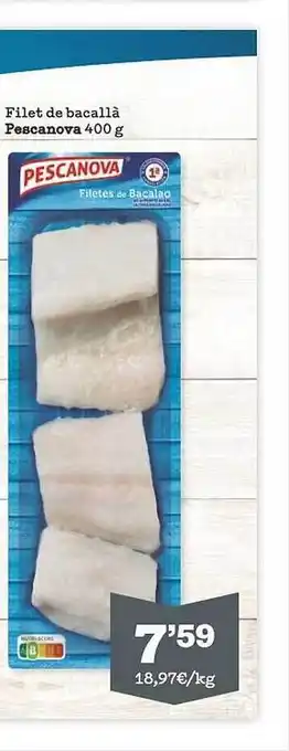 Sorli Filet de bacallà pescanova oferta