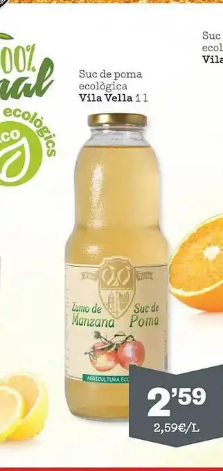 Sorli Suc de poma ecológica vila vella oferta