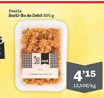 Sorli Paella sorli-bo de debò oferta