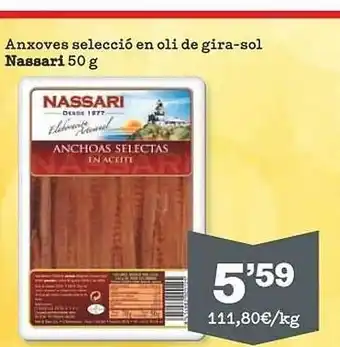 Sorli Anxoves selecció en oli de gira-sol nassari oferta