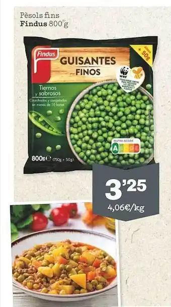 Sorli Pèsols fins findus oferta