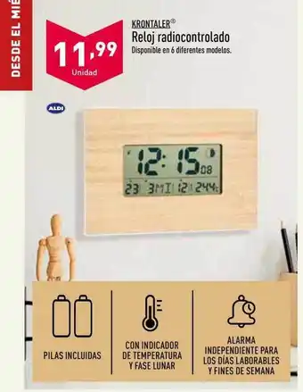 ALDI Reloj radiocontrolado oferta