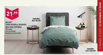 ALDI Funda edredón y almohada para cama individual oferta