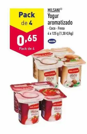 ALDI Misani yogur aromatizado oferta