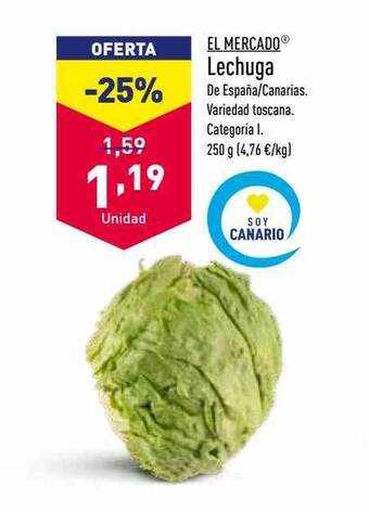 ALDI El mercado lechuga oferta