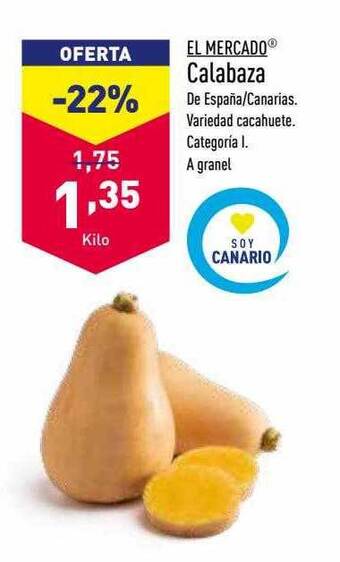 ALDI El mercado calabaza oferta