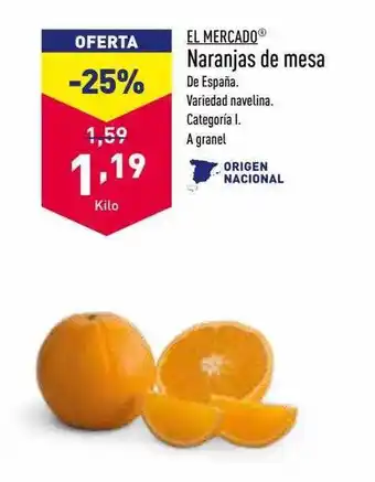 ALDI Naranjas de mesa oferta
