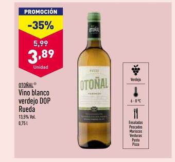 ALDI Vino blanco verdejo dop rueda oferta