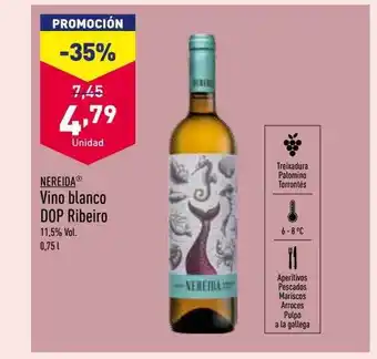 ALDI Vino blanco dop ribiero oferta