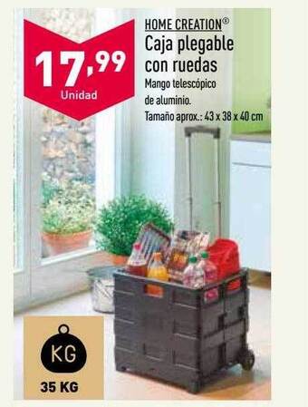 ALDI Caja plegable con ruedas oferta