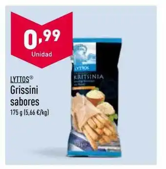 ALDI Grissini sabores oferta