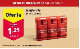 ALDI Tomate frito oferta