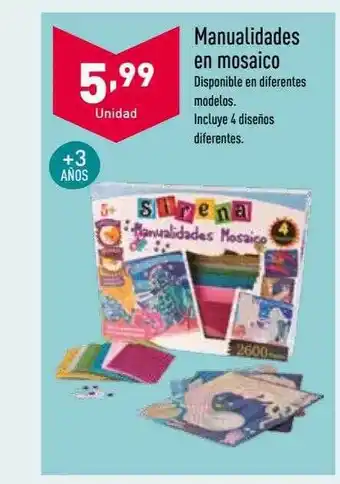 ALDI Manualidades en mosaico oferta