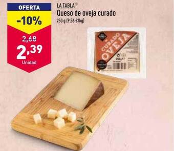 ALDI Queso de oveja curado oferta