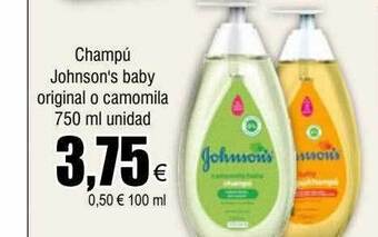 FROIZ Champú johnson's baby original o camomila oferta