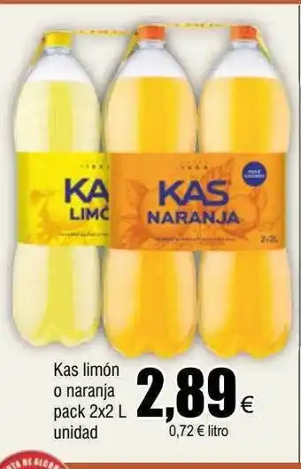 FROIZ Kas limón o naranja pack 2 oferta